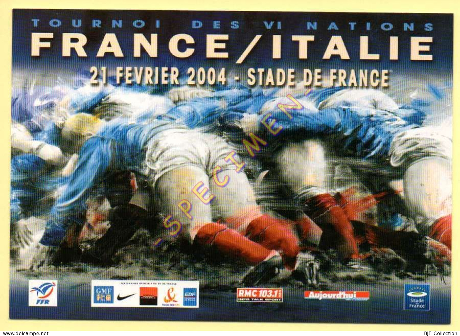 TOURNOI DES VI NATIONS 2004 - FRANCE/ITALIE - RUGBY - Rugby