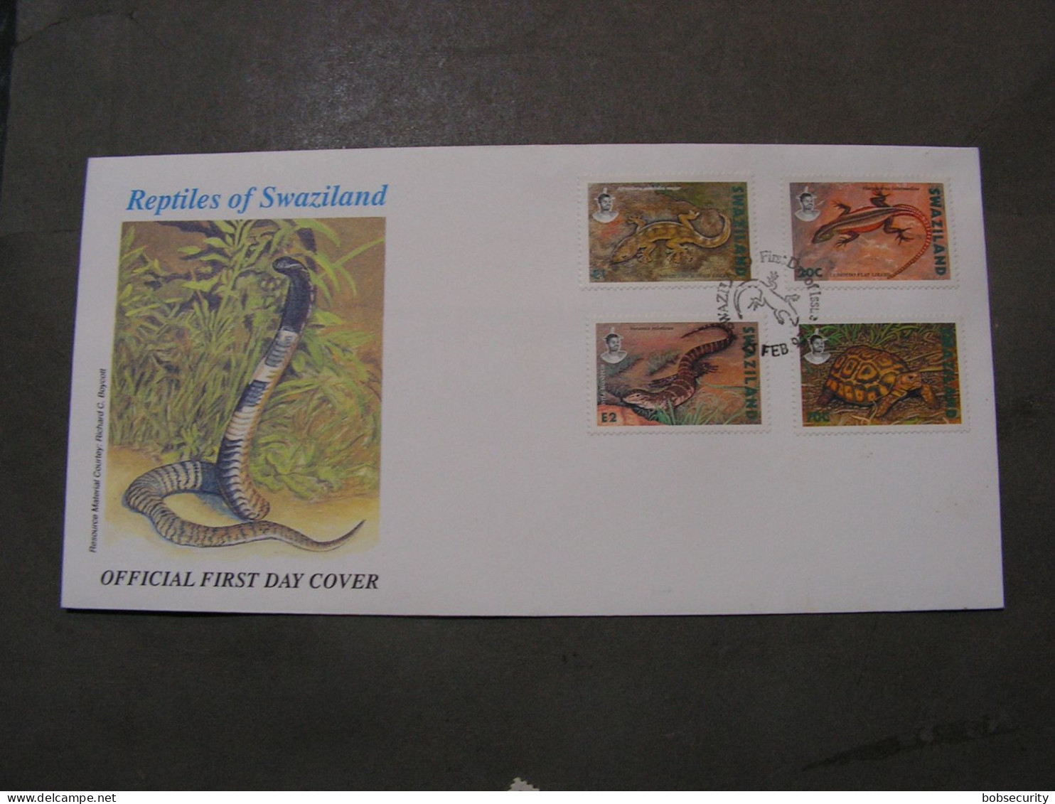 Reptilien FDC 1992 - Swaziland (1968-...)