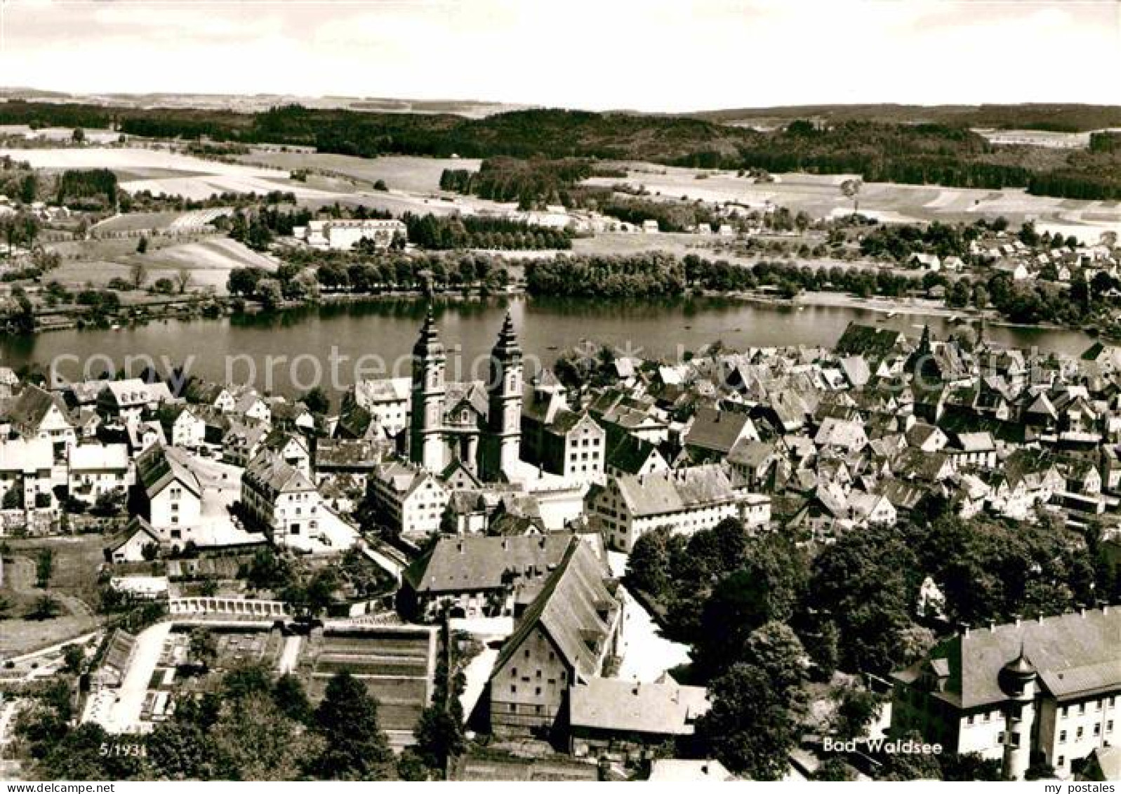 72819455 Waldsee Bad Panorama Kirche Waldsee Bad - Bad Waldsee