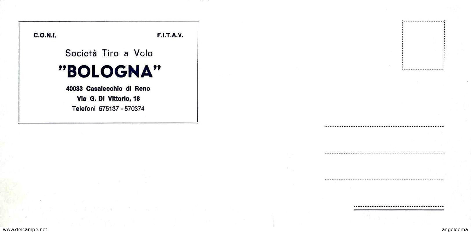 ITALIA ITALY- 1988 CASALECCHIO RENO (BOLOGNA) X Campionato Mondiale Tiro Al Piattello Su Cartolina Ufficiale Coni -18174 - Shooting (Weapons)