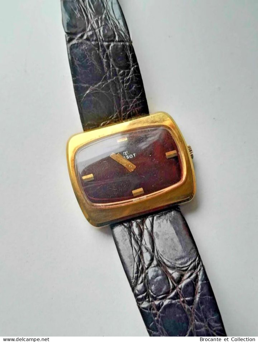 Montre Ancienne - Vintage - Femme - Plaqué OR - Tissot - Rare - Watches: Old