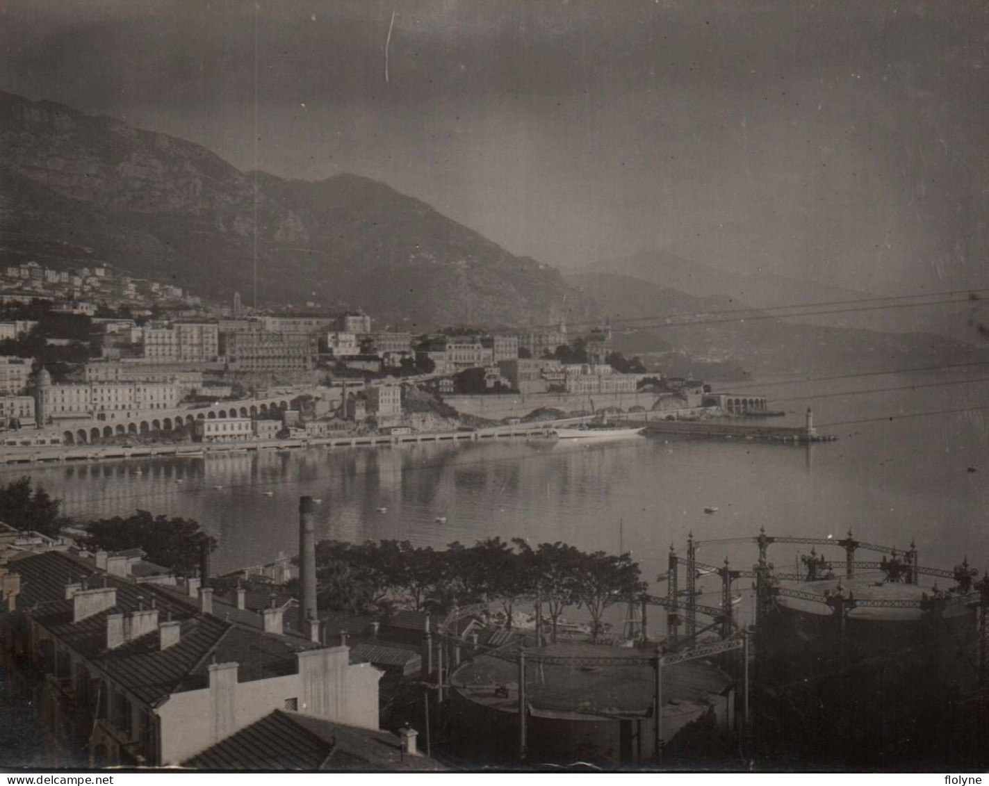 Monaco - Monte Carlo - Photo Ancienne Originale - Vue Sur La Rade - 8,5x11,5 Cm - Monte-Carlo