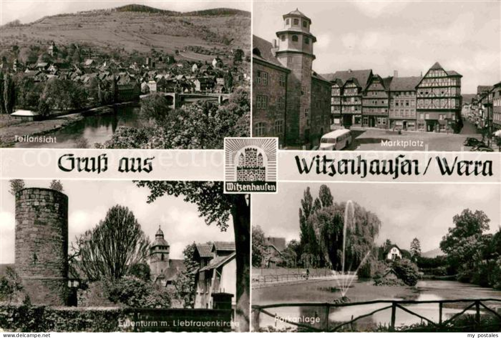 72818415 Witzenhausen Teilansicht Marktplatz Parkanlage Eulenturm Liebfrauenkirc - Witzenhausen