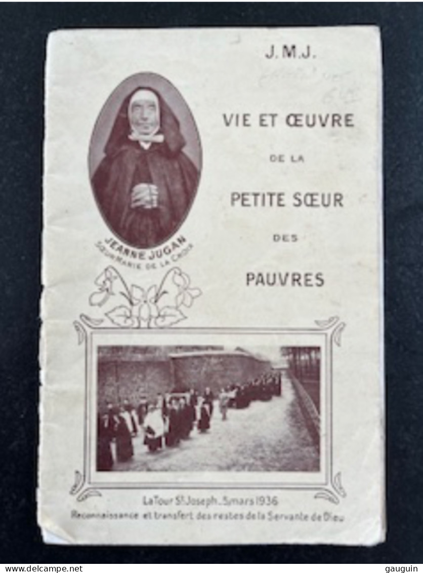 St SERVAN - VIE & OEUVRE De La Petite Soeur Des PAUVRES - La TOUR St JOSEPH - Cérémonie 5 Mars 1936 - 31pages - Bretagne