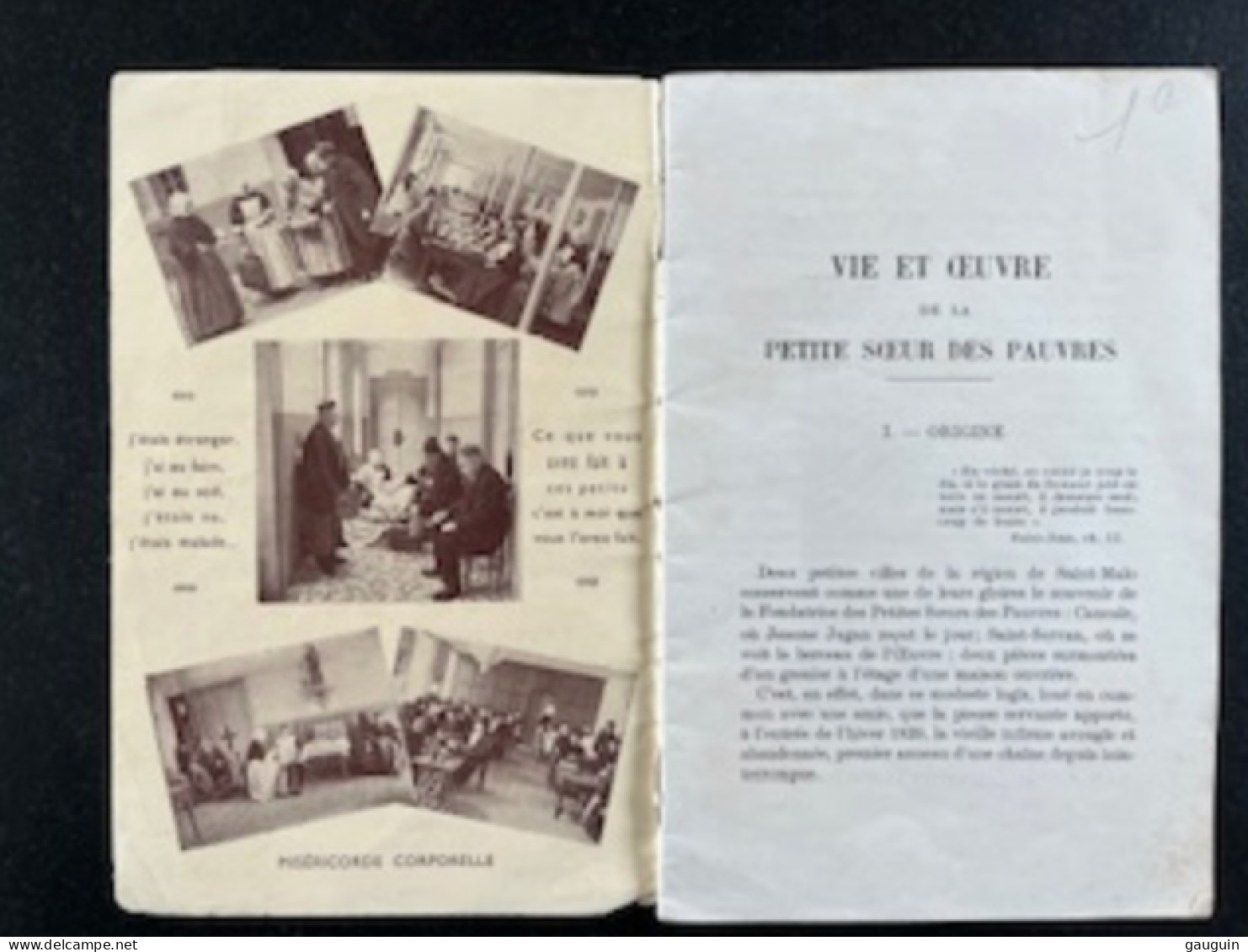 St SERVAN - VIE & OEUVRE De La Petite Soeur Des PAUVRES - La TOUR St JOSEPH - Cérémonie 5 Mars 1936 - 31pages - Bretagne