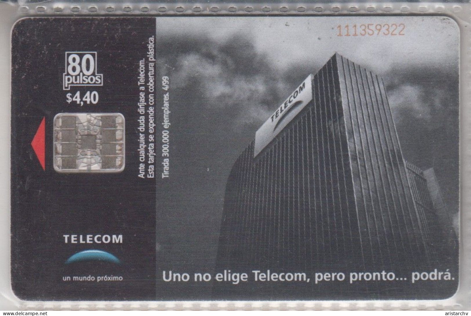 ARGENTINA 1999 TELECOM BUILDING BABY - Argentine