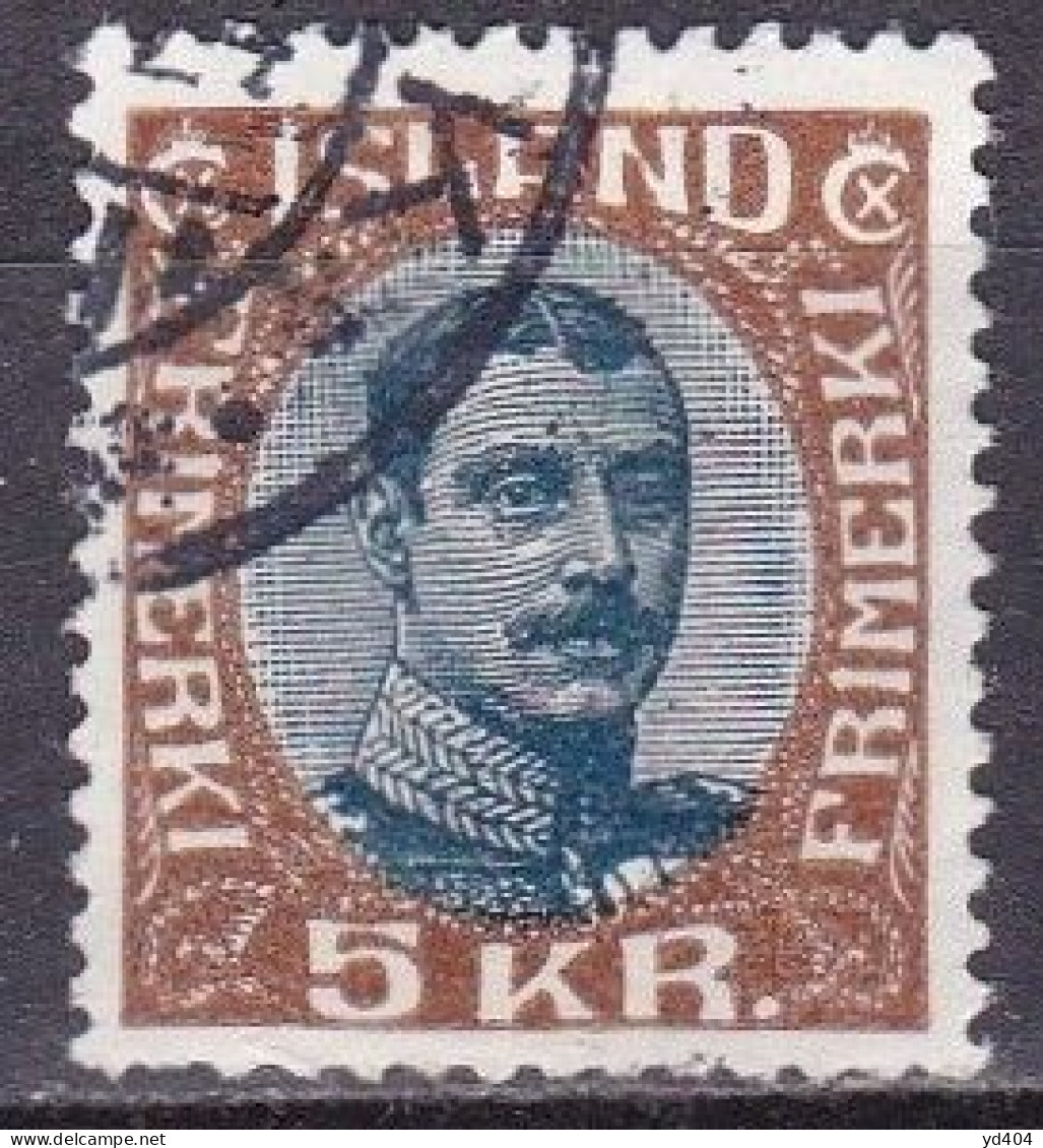 IS015G – ISLANDE – ICELAND – 1920 – KING CHRISTIAN X – MI # 98 USED 16 € - Usados