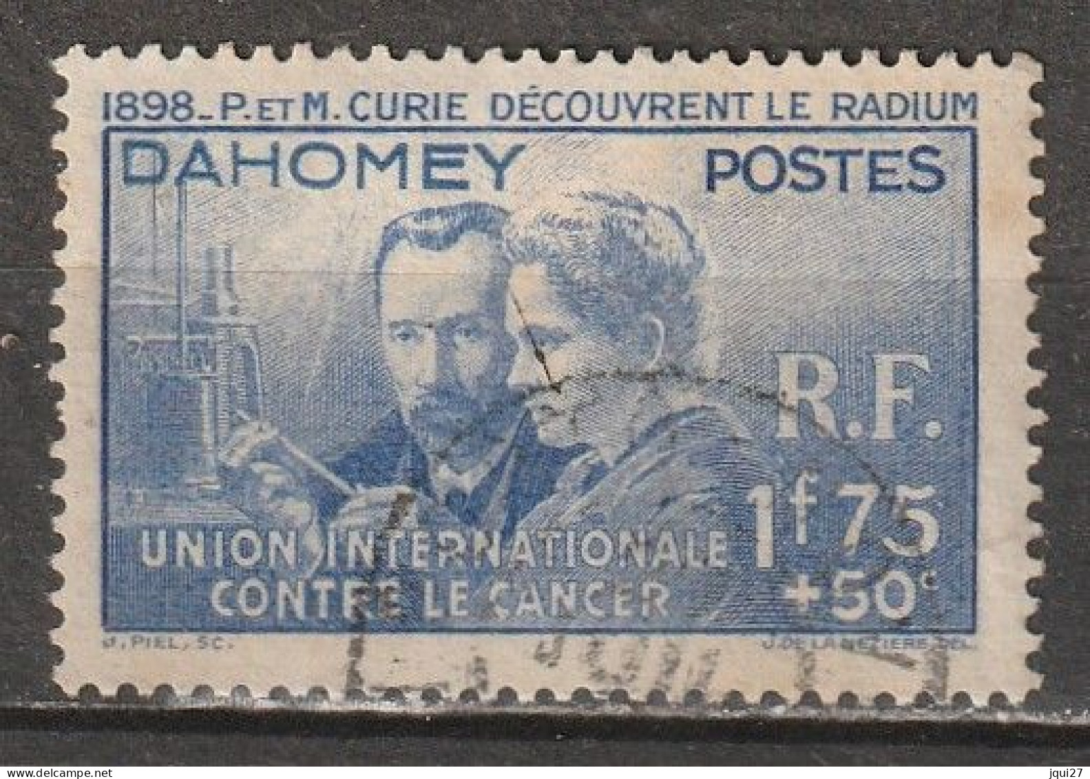 Dahomey N° 109 Pierre Et Marie Curie - Usati