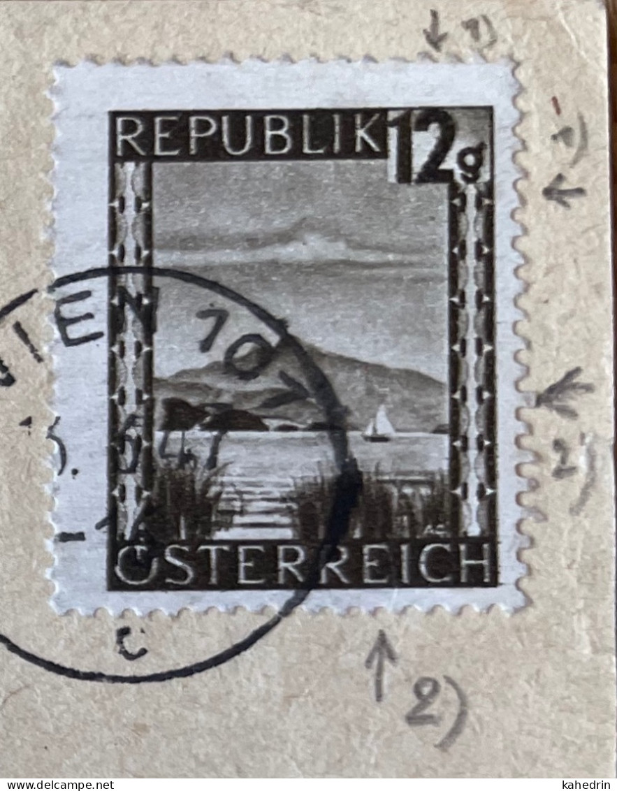 Österreich / Austria 1947 Plattenfehler / Druckzufälligkeit Mi. # 747, Bitte Lesen! - Errors & Oddities