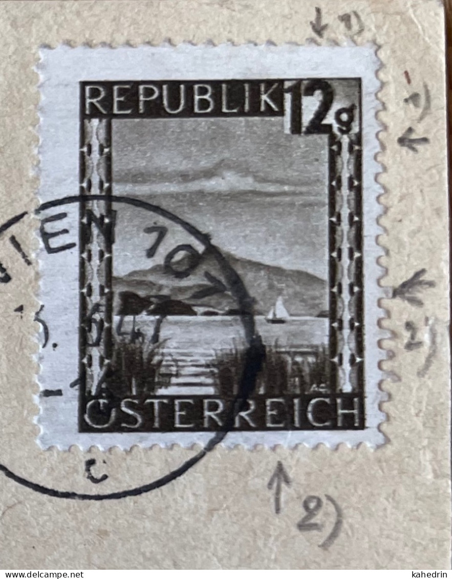 Österreich / Austria 1947 Plattenfehler / Druckzufälligkeit Mi. # 747, Bitte Lesen! - Abarten & Kuriositäten