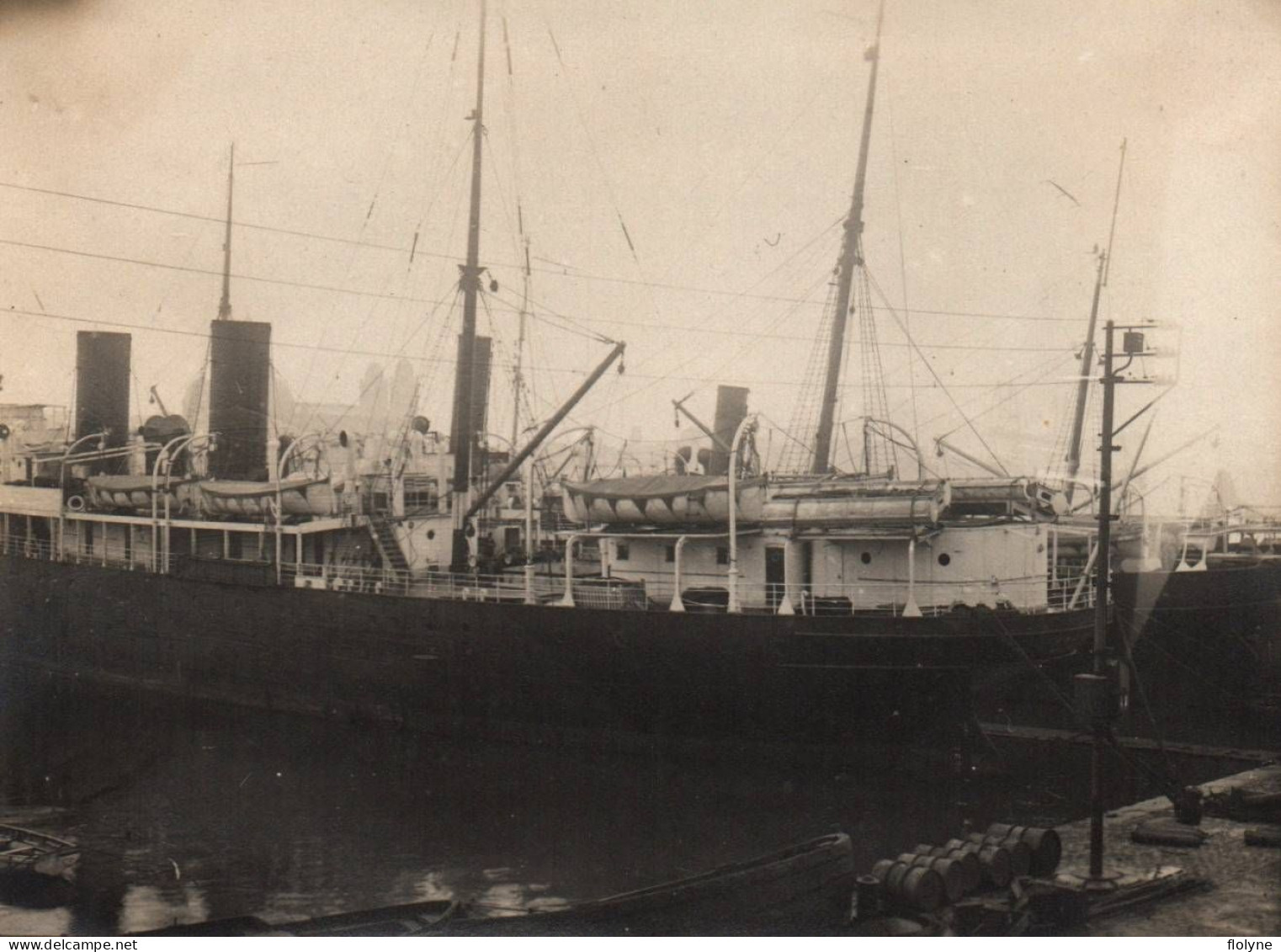 Marseille - Photo Ancienne Originale - Le Bassin - Le Port - Bateau Commerce Cargo - 8,5x11,5 Cm - Vieux Port, Saint Victor, Le Panier