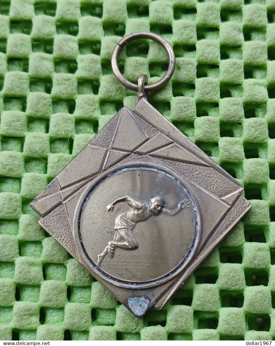 Medaille - 100 M. 3e. Pr +   -  Original Foto  !!  Medallion  Dutch - Autres & Non Classés