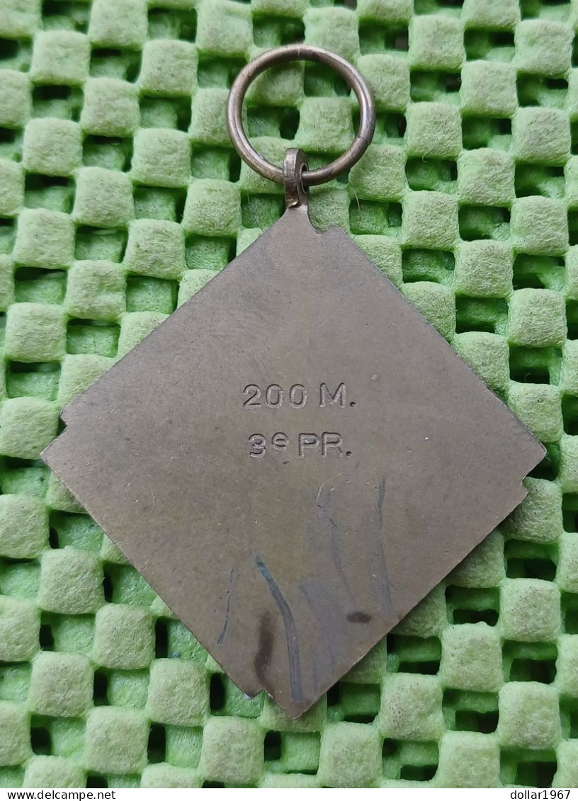 Medaille - 200 M. 3e. Pr +   -  Original Foto  !!  Medallion  Dutch - Autres & Non Classés