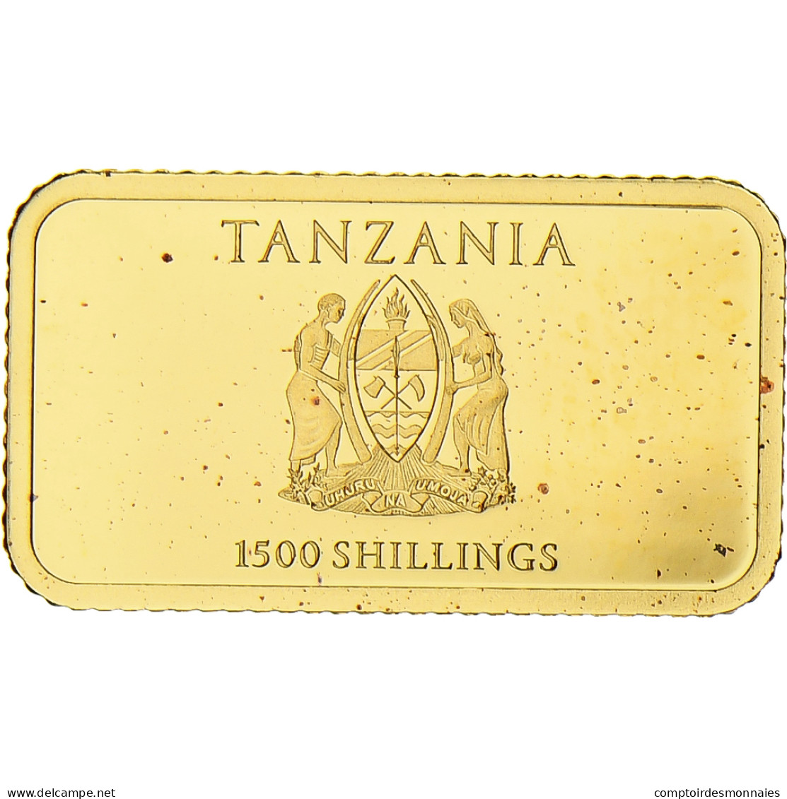 Tanzanie, 1500 Shillings, Three Wise Monkeys, 2014, BE, Or, FDC - Tanzanie