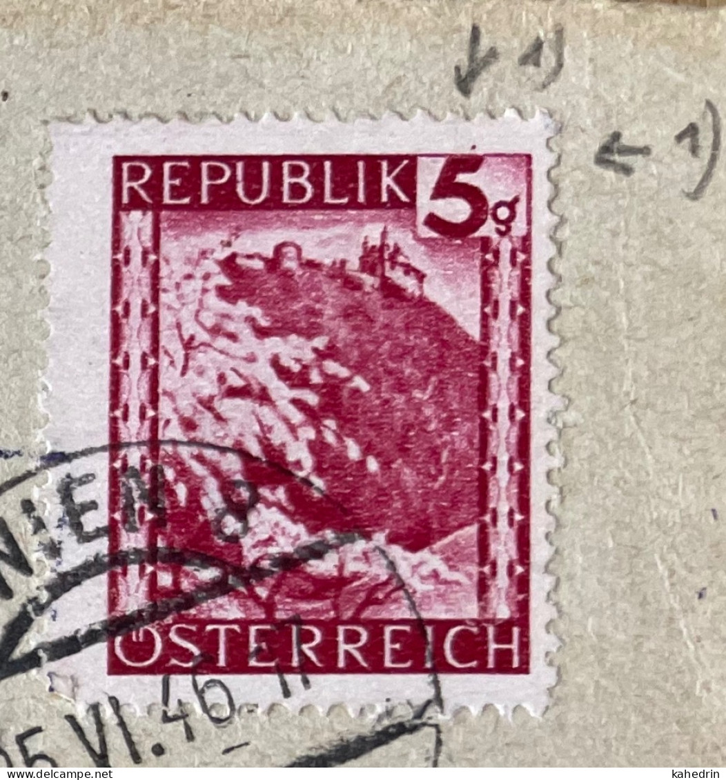 Österreich / Austria, Expediert In 1936 Und 1946, Plattenfehler / Druckzufälligkeit Mi. # 740: Punkt über '5' - Variétés & Curiosités