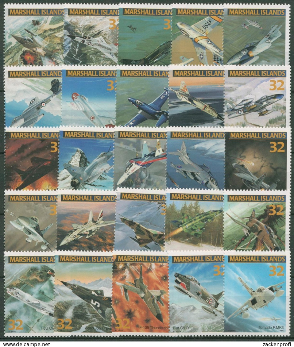 Marshall-Inseln 1995 Kampfflugzeuge 636/60 Postfrisch - Marshallinseln