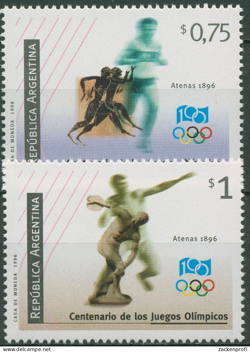 Argentinien 1996 Olympia 100 Jahre Spiele Der Neuzeit 2293/94 Postfrisch - Ongebruikt