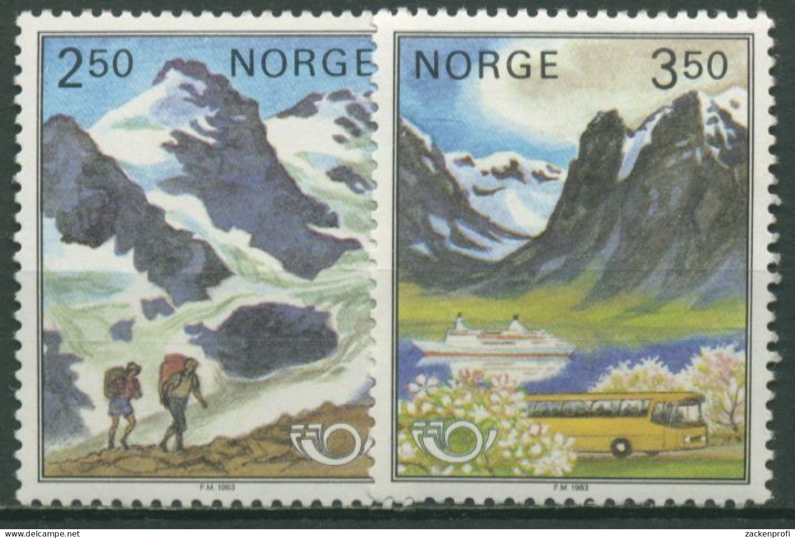 Norwegen 1983 NORDEN: Tourismus In Skandinavien 881/82 Postfrisch - Nuevos