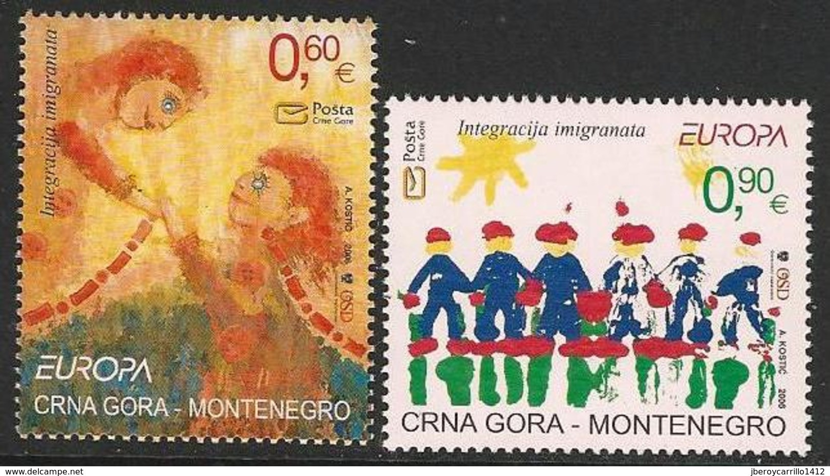 MONTENEGRO / CRNA GORA- EUROPA 2006 - TEMA "INTEGRACIÓN".-  SERIE De 1 V. - N - 2006
