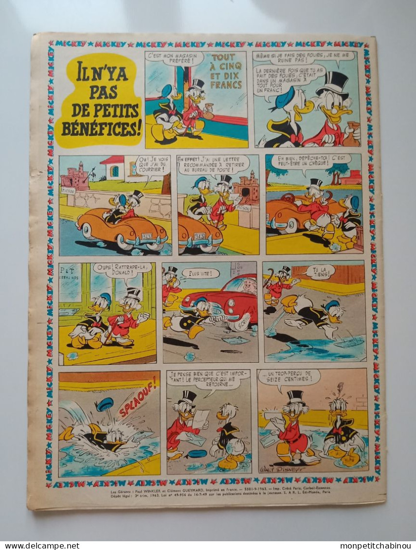 JOURNAL DE MICKEY N°591 (22 Septembre 1963) - Disney