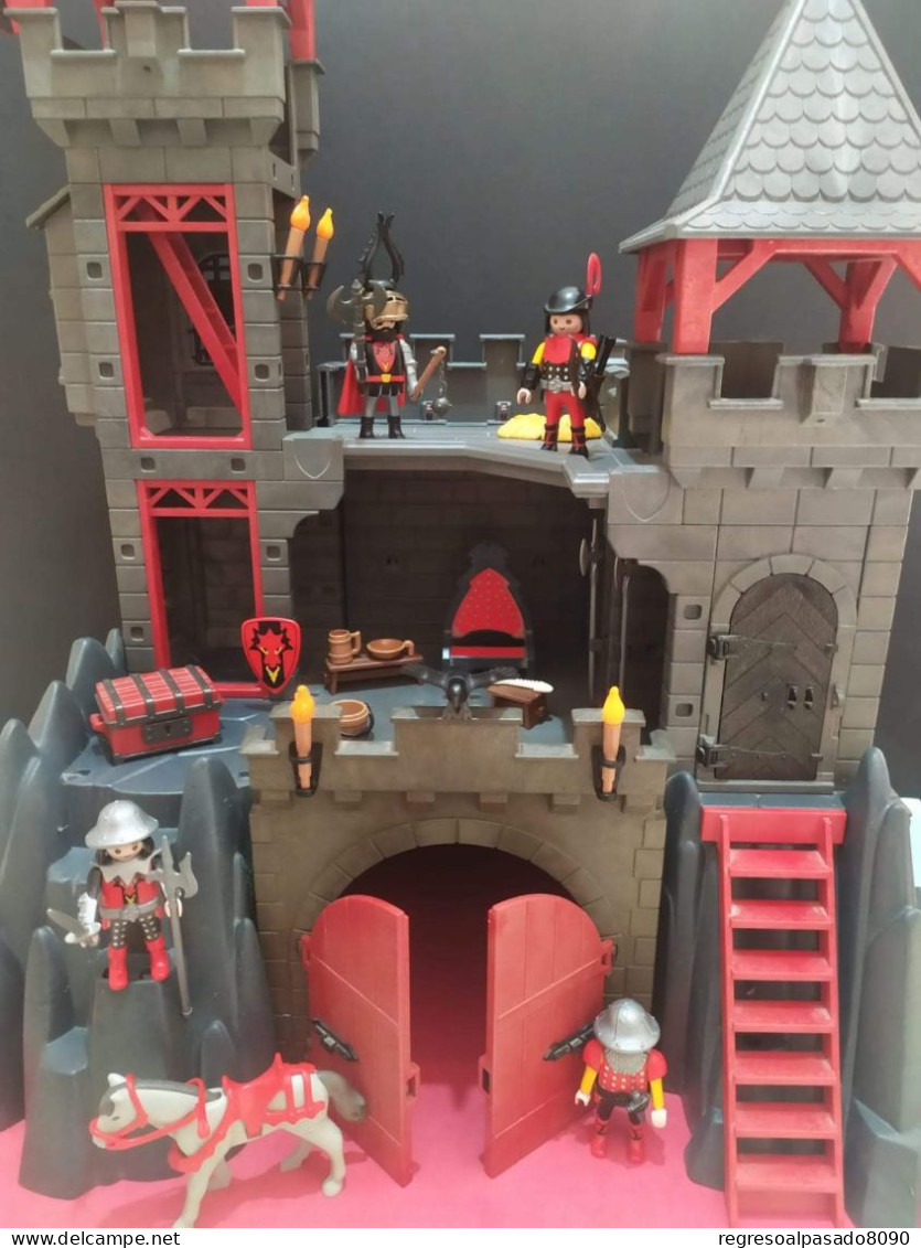 Figuras Castillo Del Dragon Fortaleza Medieval Playmobil Geobra Famobil - Playmobil