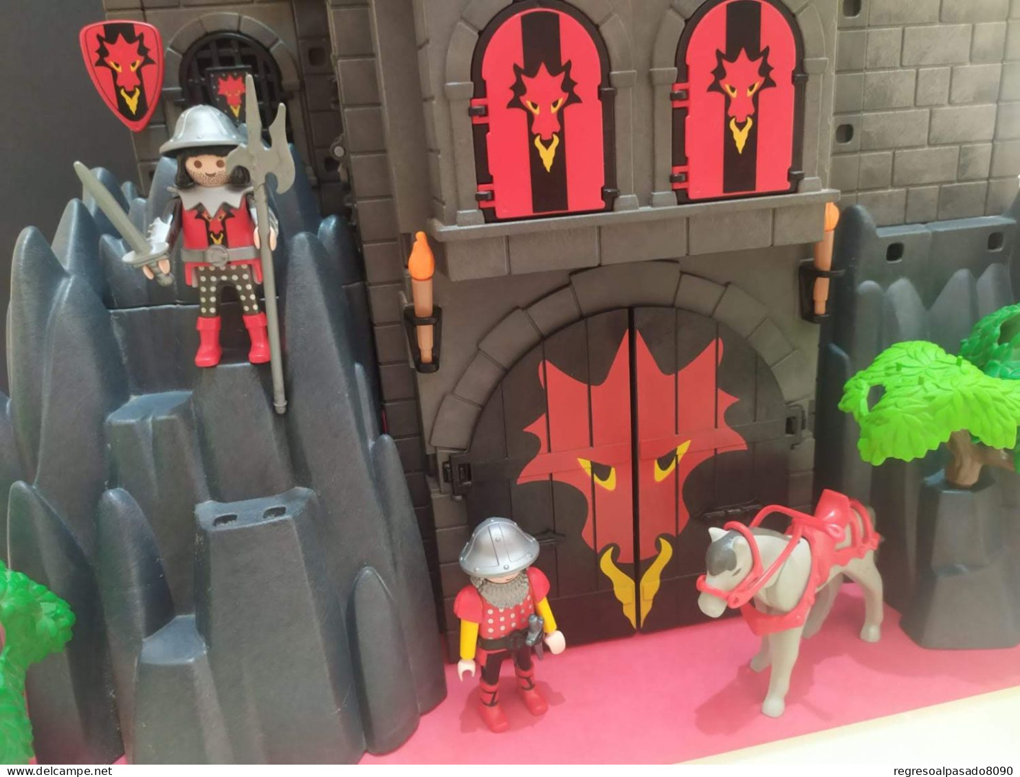 Figuras Castillo Del Dragon Fortaleza Medieval Playmobil Geobra Famobil - Playmobil