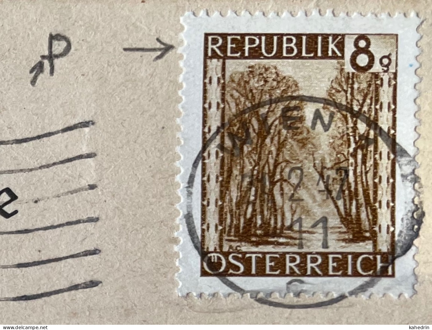 Österreich / Austria 1947, Plattenfehler / Druckzufälligkeit Mi. # 742: Weißer Strich In 'P' - Variétés & Curiosités