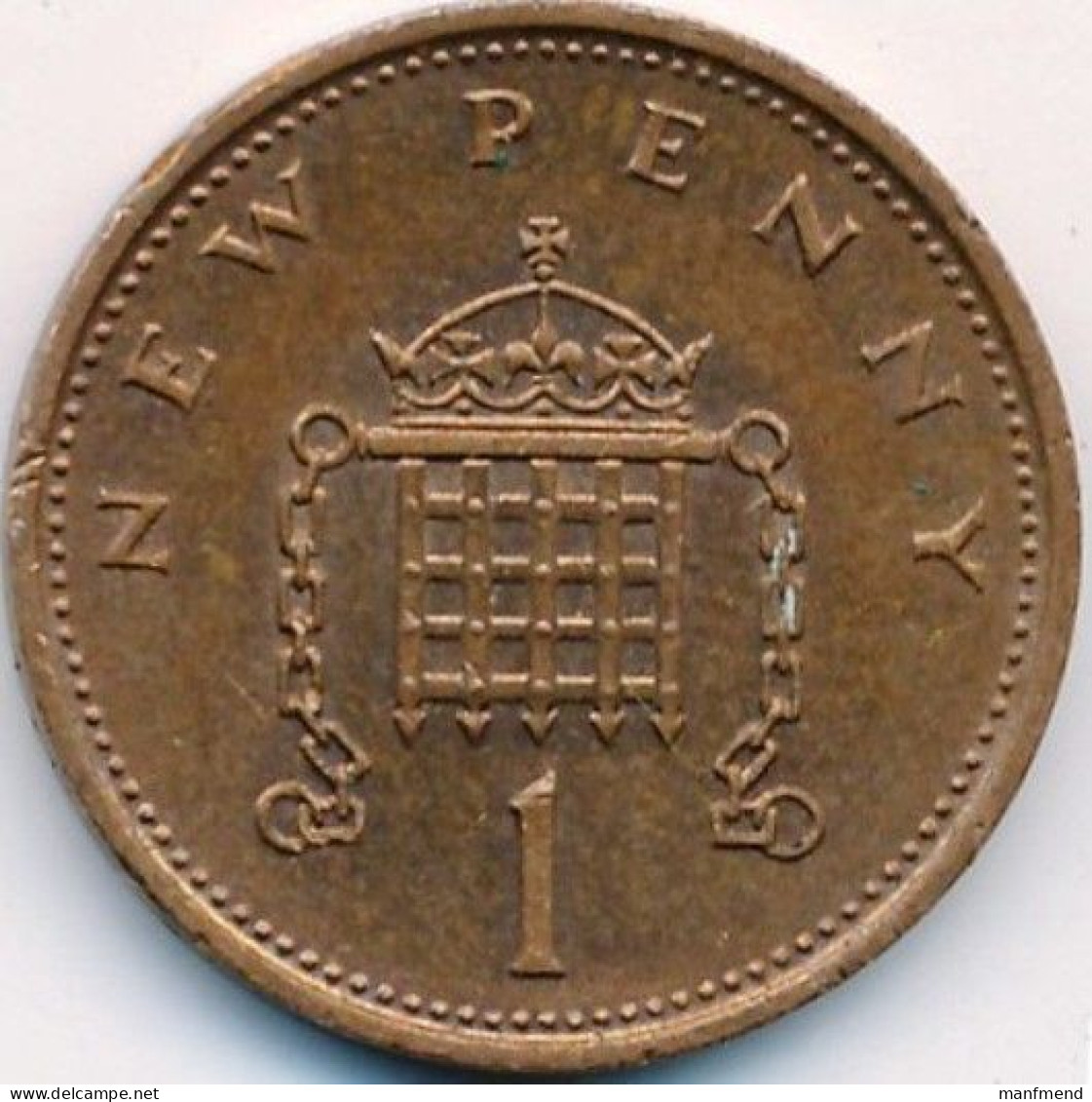 Great Britain - 1980 - KM 915 - 1 New Penny - XF - Look Scans - 1 Penny & 1 New Penny