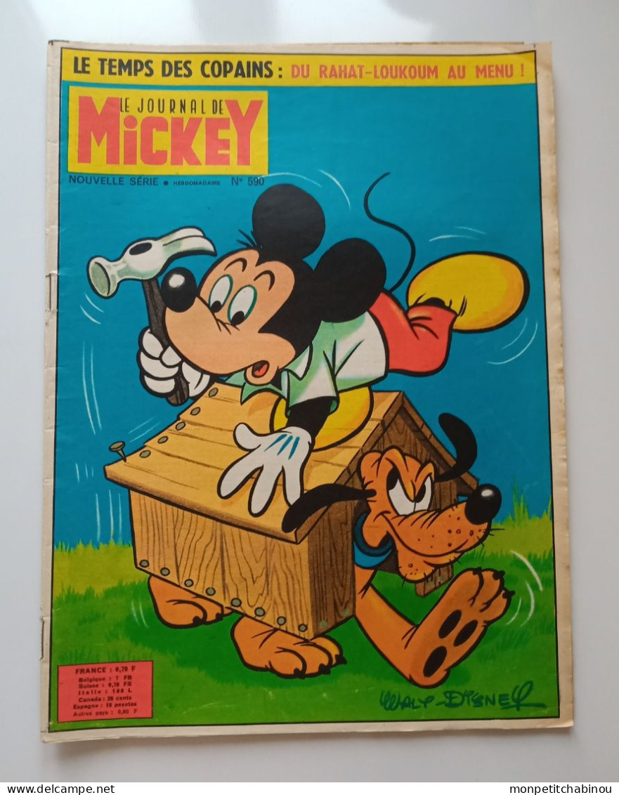 JOURNAL DE MICKEY N°590 (15 Septembre 1963) - Disney