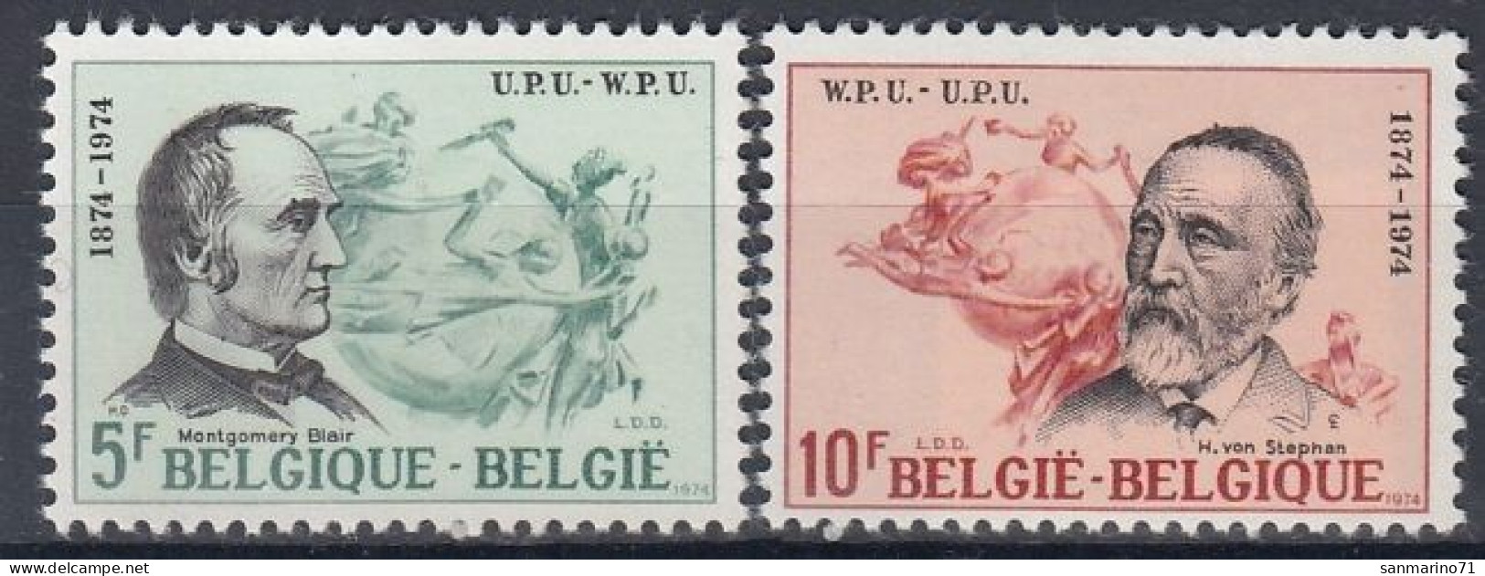 BELGIUM 1781-1782,unused - UPU (Union Postale Universelle)