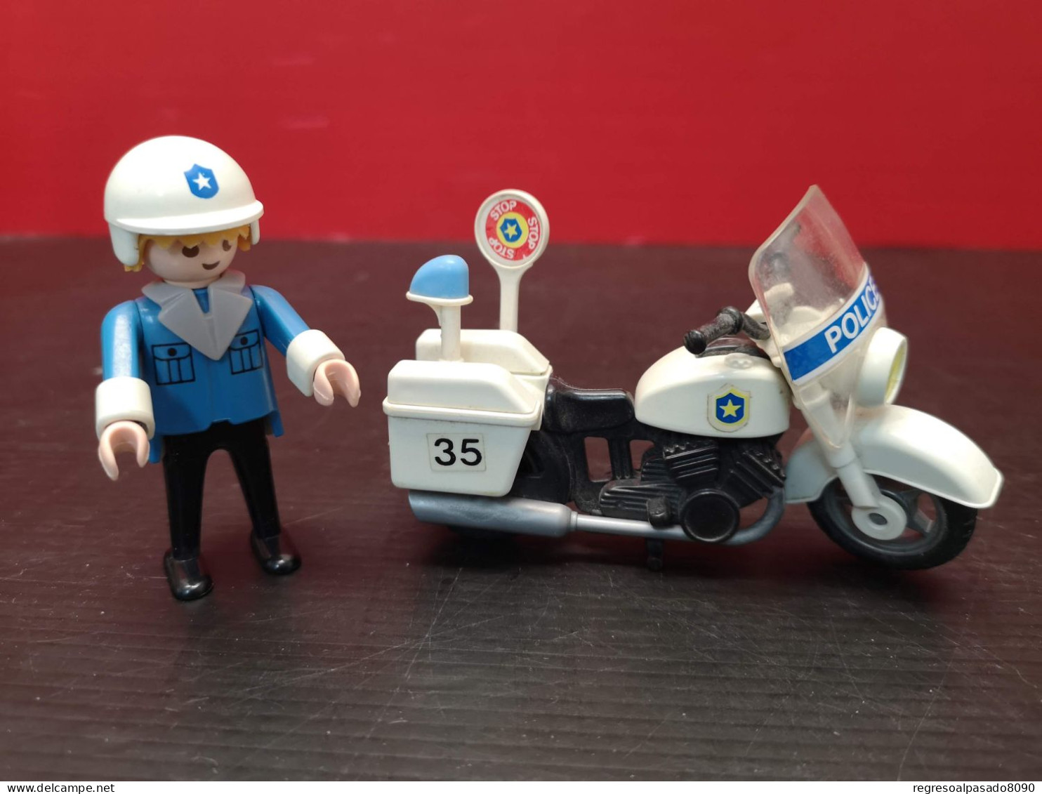PLAYMOBIL Años 90. Policia En Moto Motorista. Ref. 5310 - Playmobil
