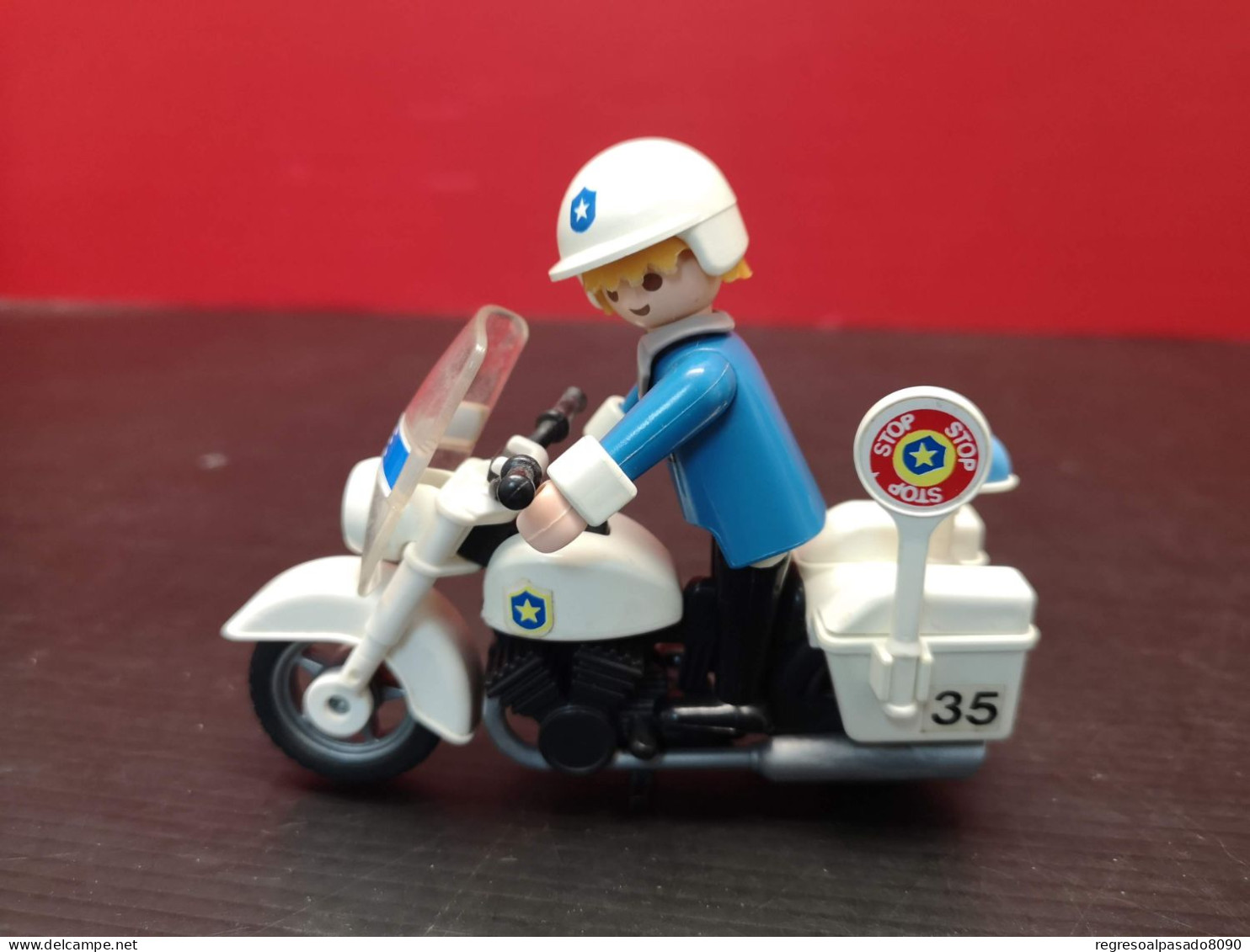 PLAYMOBIL Años 90. Policia En Moto Motorista. Ref. 5310 - Playmobil