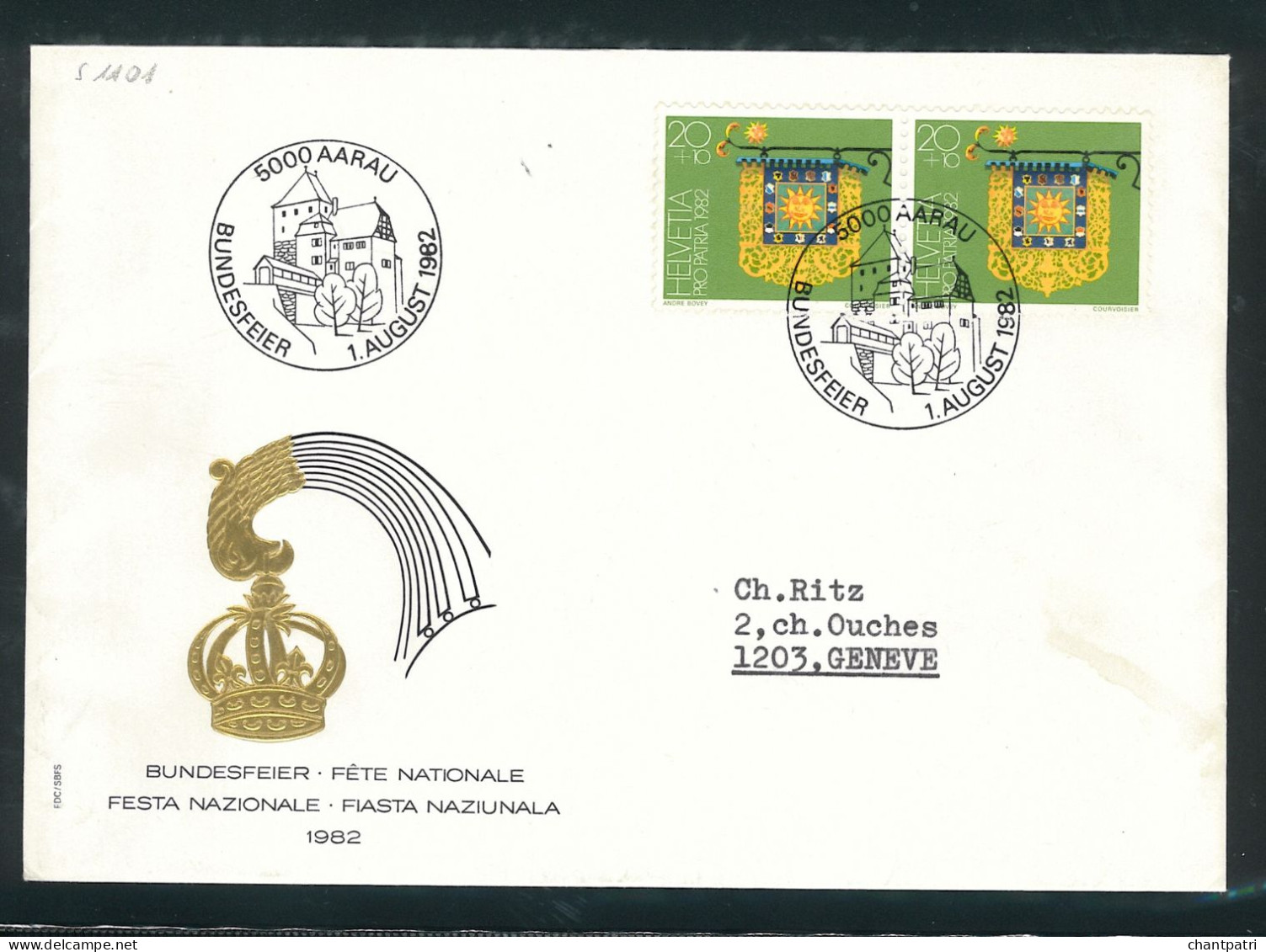 Bundesfeier 1982 - Fête Nationale - 5000 Aarau - 01 08 1982 - Bundesfeier 001/34 - Briefe U. Dokumente