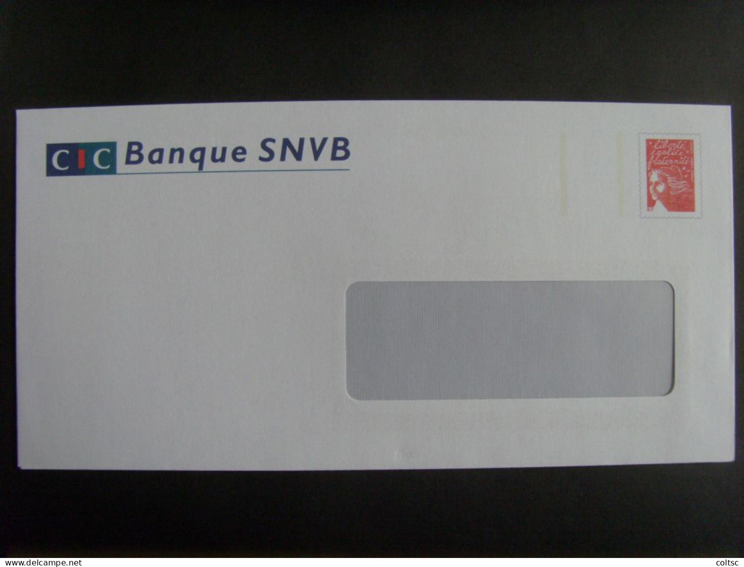 60- PAP TSC Luquet RF à Fenêtre, CIC Banque SNVB, Agr. 0406339, Patte Autocollante, Intérieur Uni, Neuf - PAP: TSC Und Halboffizielle Aufdrucke