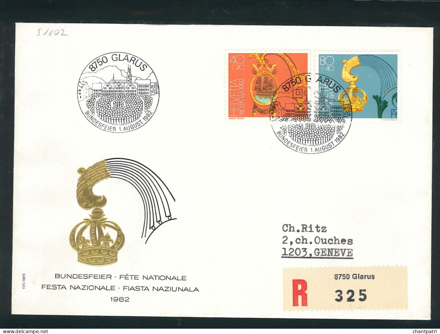 Bundesfeier 1982 - Fête Nationale - 8750 Glarus - 01 08 1982 - Bundesfeier 002/34 - Storia Postale
