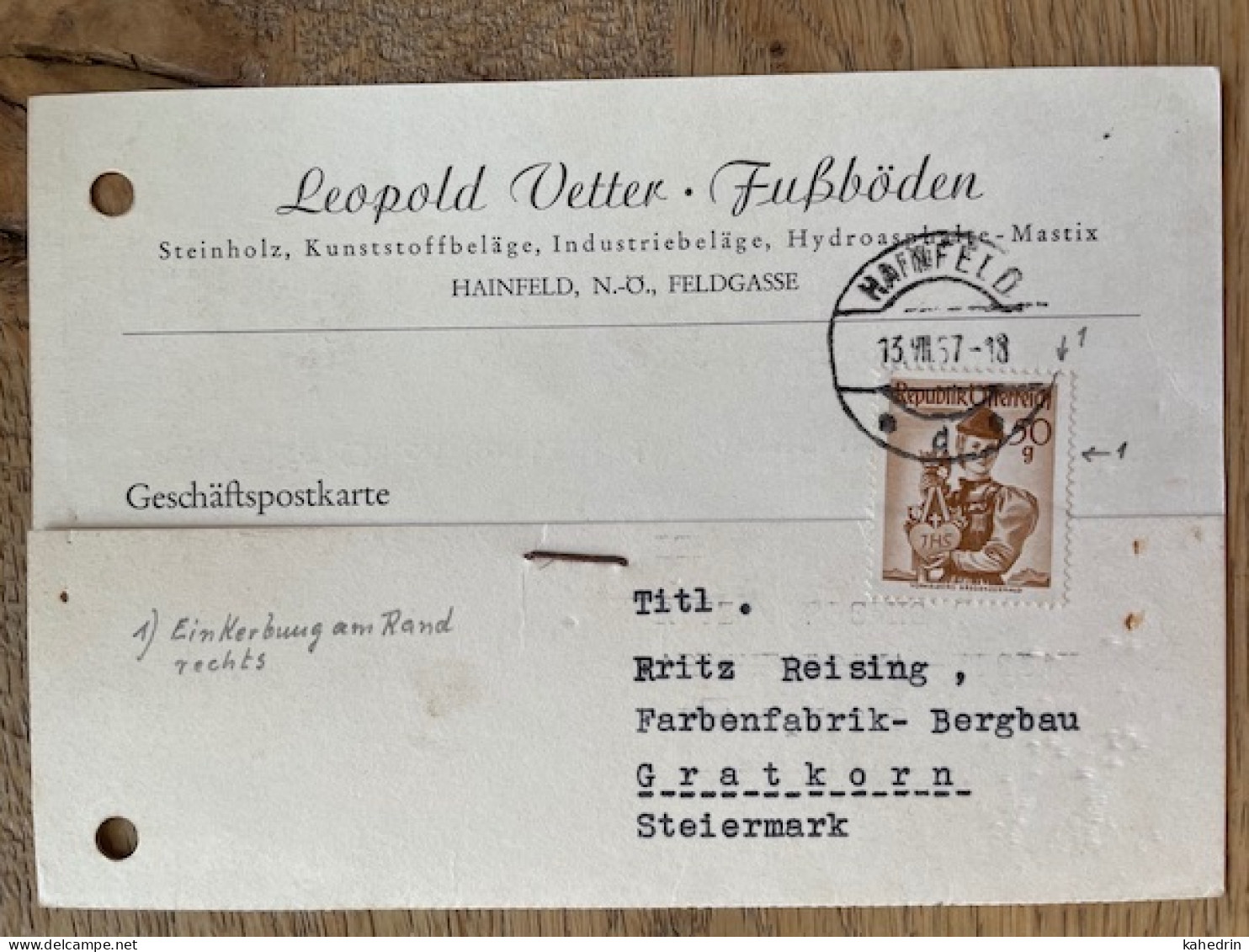 Österreich / Austria 1957, Plattenfehler / Druckzufälligkeit Mi. # 904: Einkerbung Am Rand Rechts - Abarten & Kuriositäten