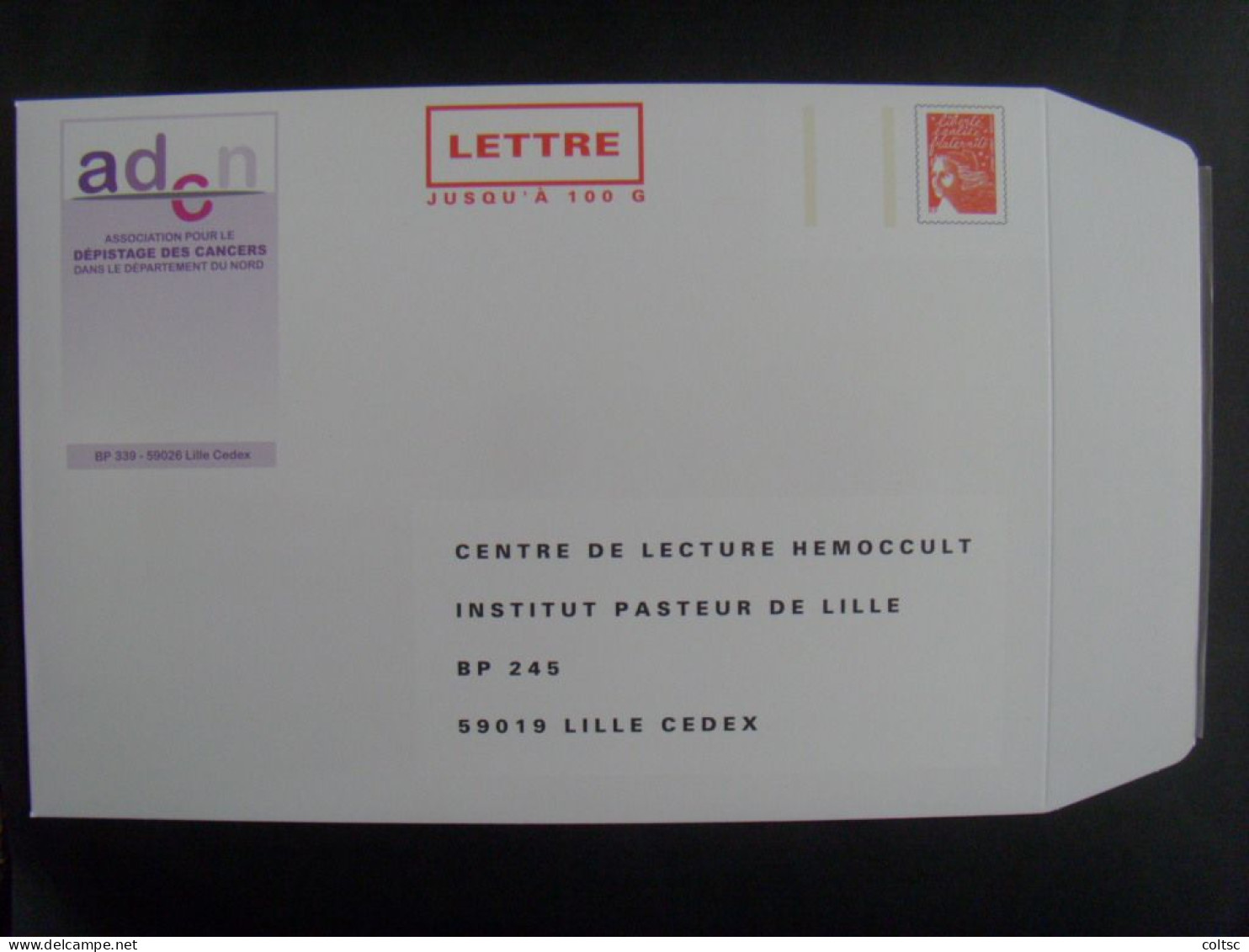 48- PAP TSC Cartonné Luquet RF 100 G, Institut Pasteur De Lille, Agr. 0308543, Neuf - Prêts-à-poster:Stamped On Demand & Semi-official Overprinting (1995-...)
