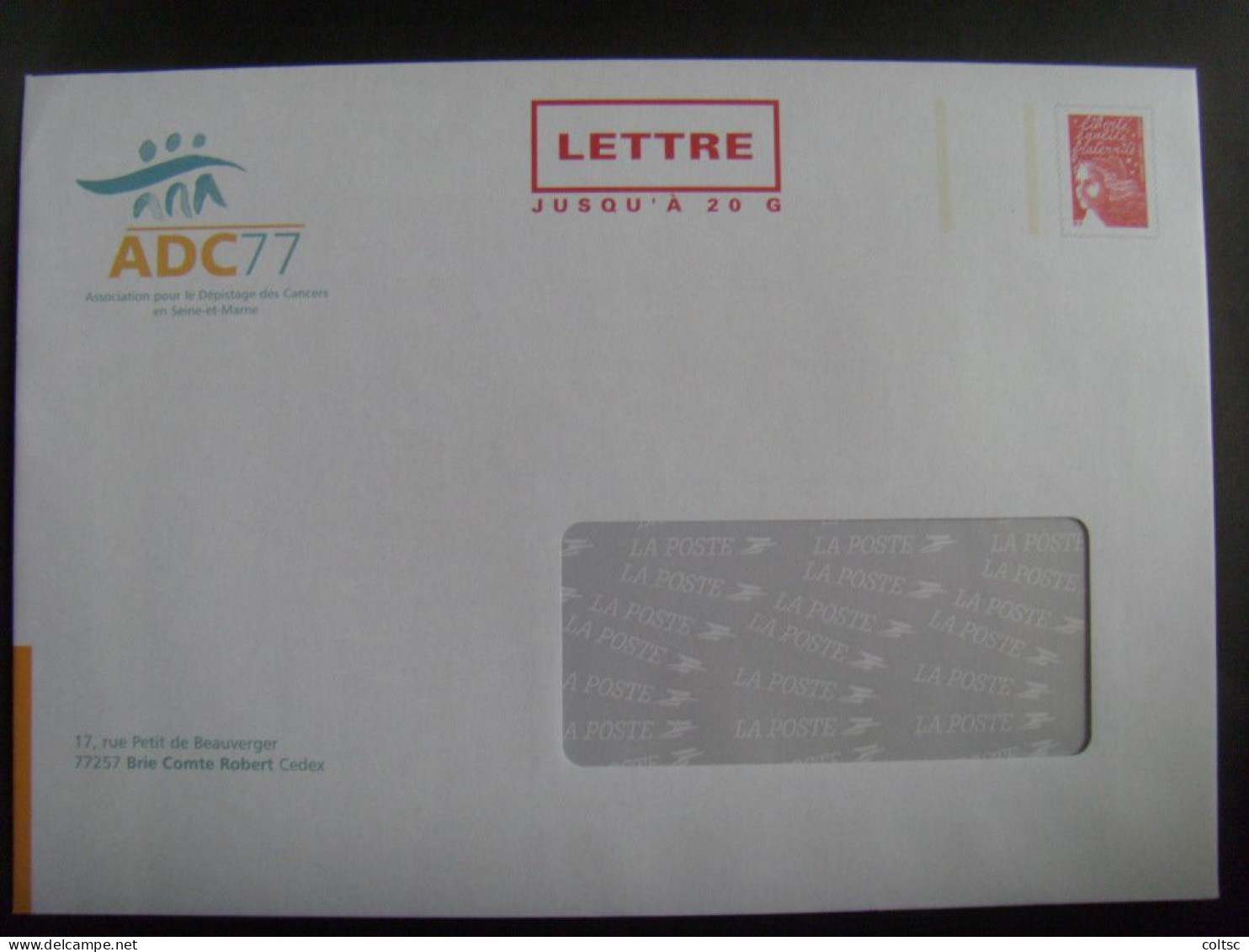 47- PAP TSC Luquet RF 20 G à Fenêtre Sur Format 50 G, ADC77, Agr. 0308965, Neuf - Prêts-à-poster:Stamped On Demand & Semi-official Overprinting (1995-...)