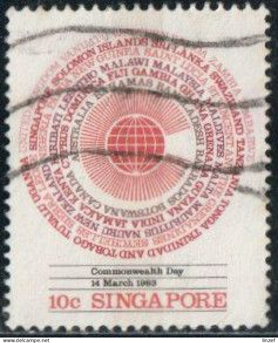 Singapour 1983 Yv. N°410 - Journée Du Commonwealth - Oblitéré - Singapur (1959-...)
