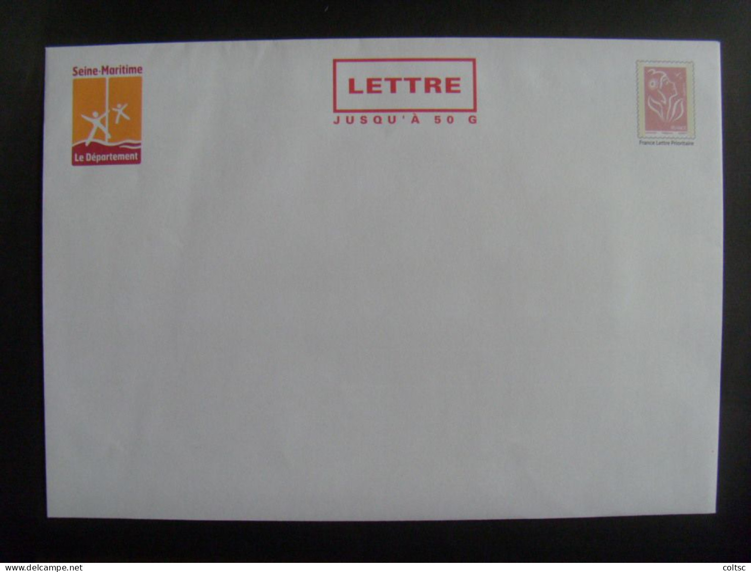 40- PAP TSC Lamouche Phil@poste Vieux Rose 50 G Conseil Gl Seine Maritime, Agr. 07M817, Neuf, Logo Orange, Pas Courant - PAP: TSC Und Halboffizielle Aufdrucke