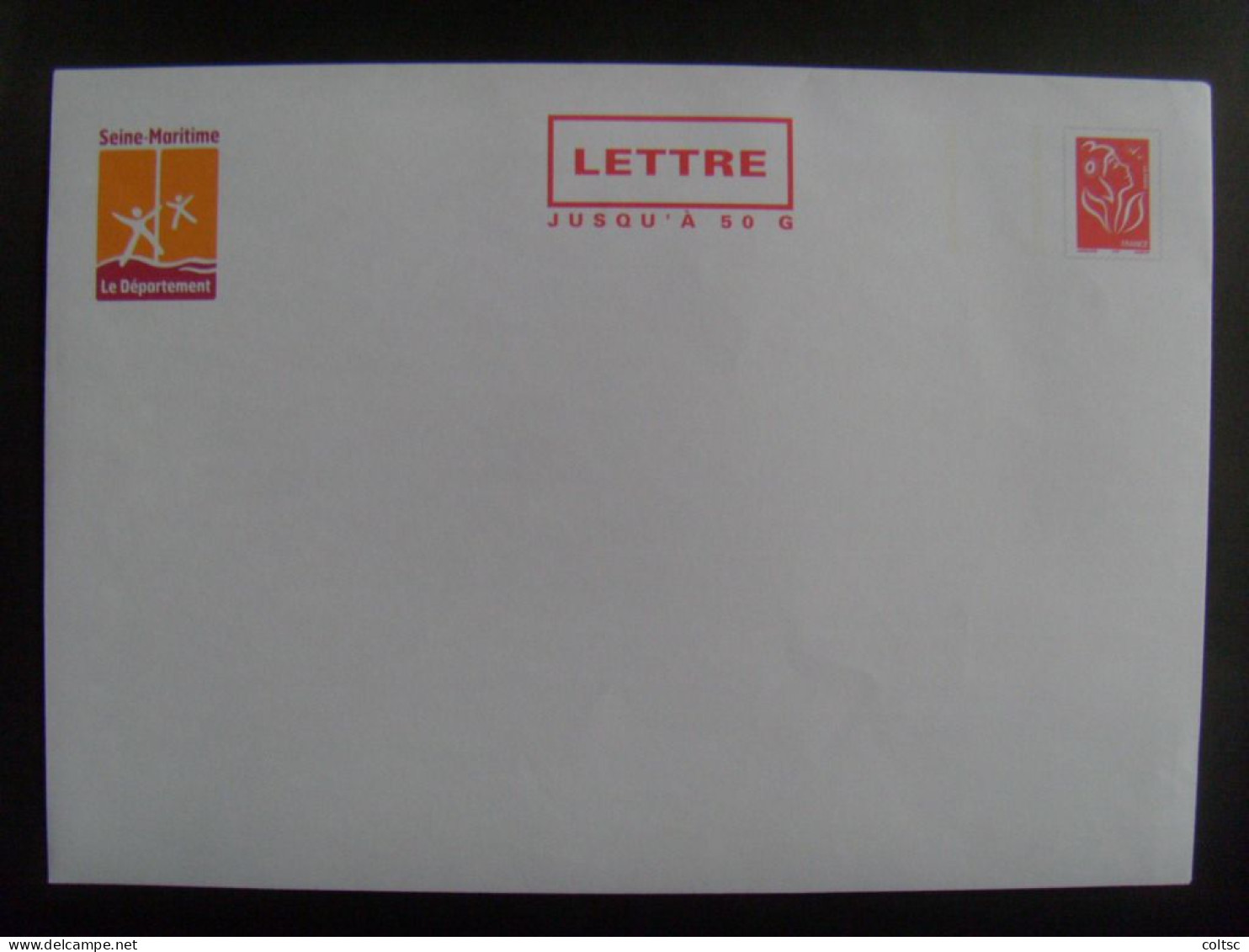 37- PAP TSC Lamouche ITVF 50 G Conseil Général De Seine Maritime, Agr. 0506458, Neuf, Logo Orange, Pas Courant - PAP: TSC En Semi-officiële Bijwerking