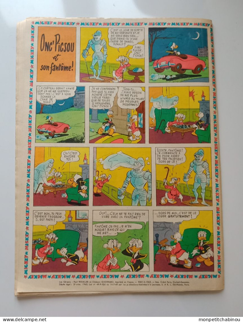 JOURNAL DE MICKEY N°579 (30 Juin 1963) - Disney