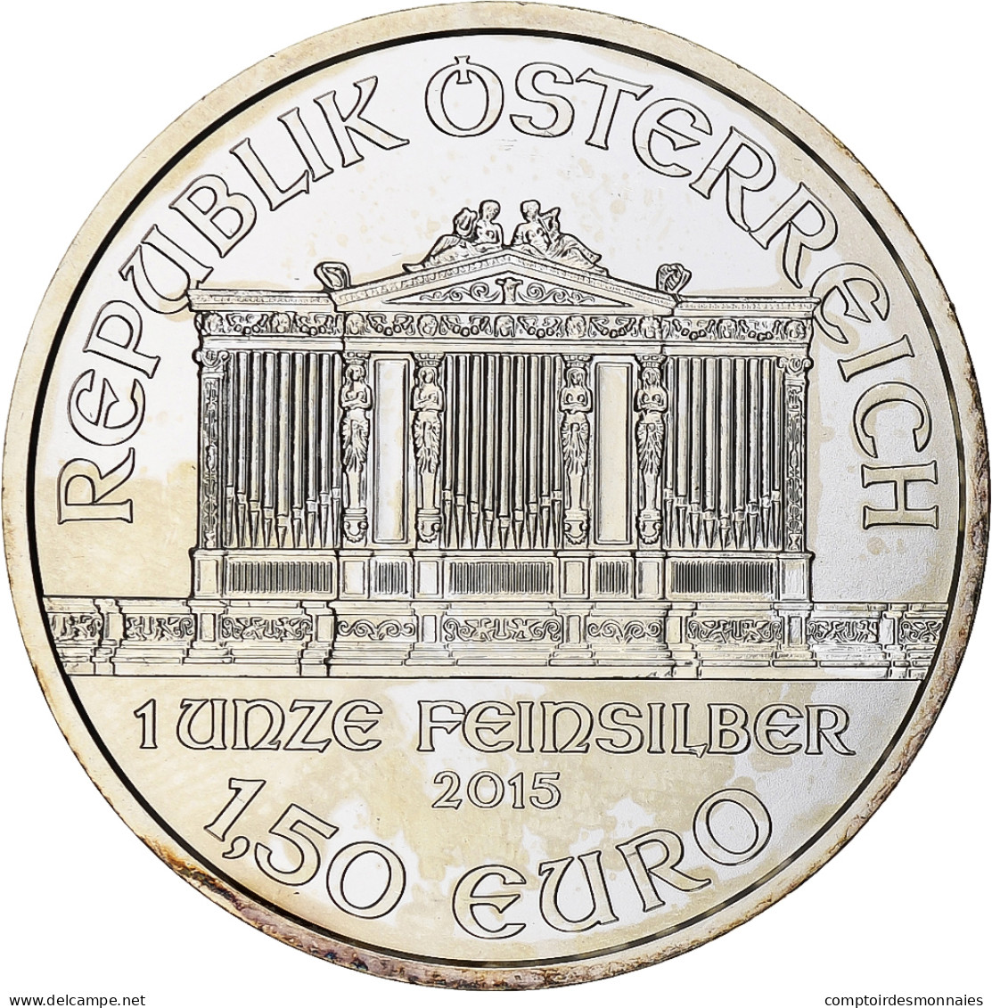 Autriche, 1-1/2 Euro / 1 Oz, Orchestre Philharmonique, 2015, Vienna, Argent - Austria