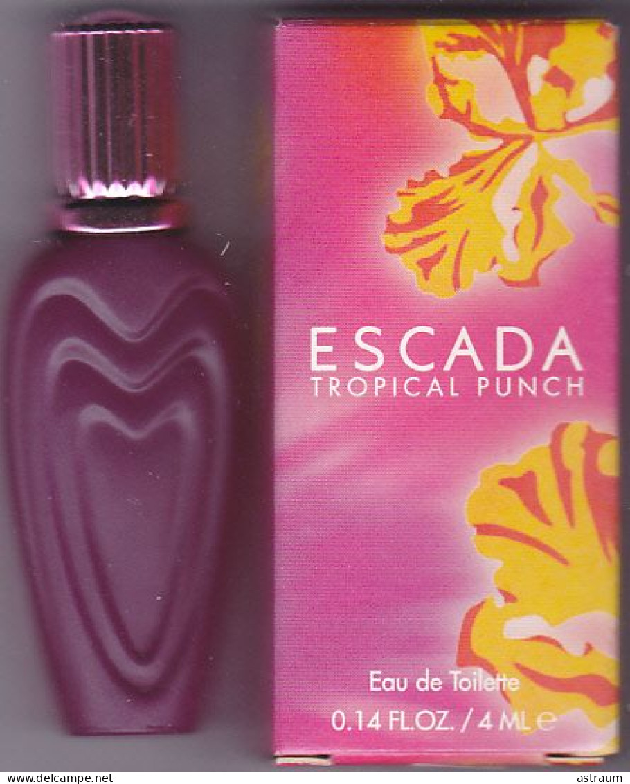 Miniature Parfum Ancienne - Escada - EDT - Tropical Punch - Pleine Avec Boite 4ml - Miniatures Womens' Fragrances (in Box)