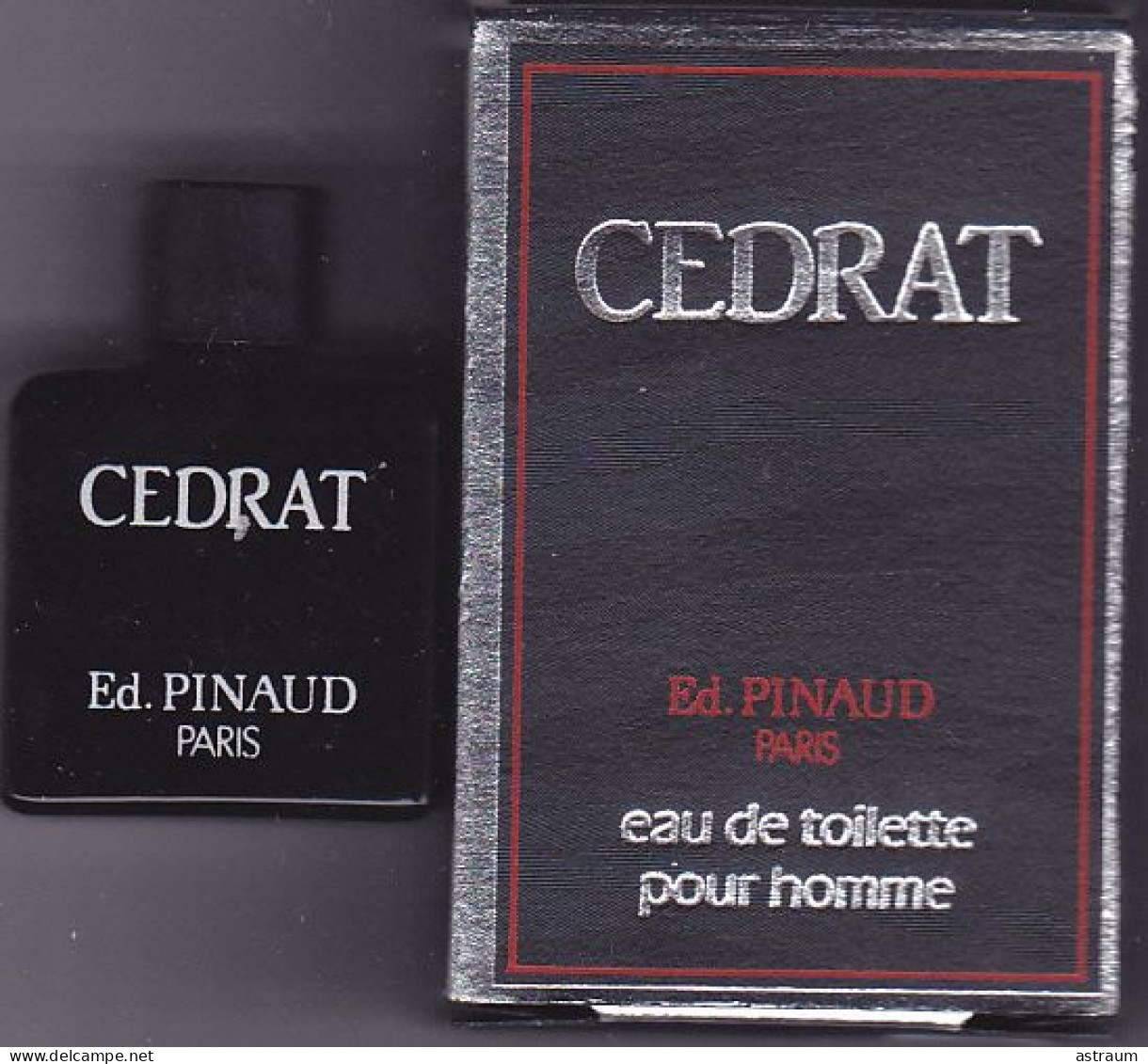 Miniature Parfum Ancienne - Pinaud - EDT - Cedrat - Pleine Avec Boite 4ml - Mignon Di Profumo Uomo (con Box)