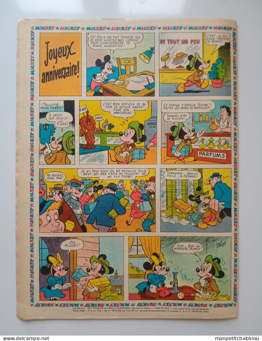 JOURNAL DE MICKEY N°576 (9 Juin 1963) - Disney