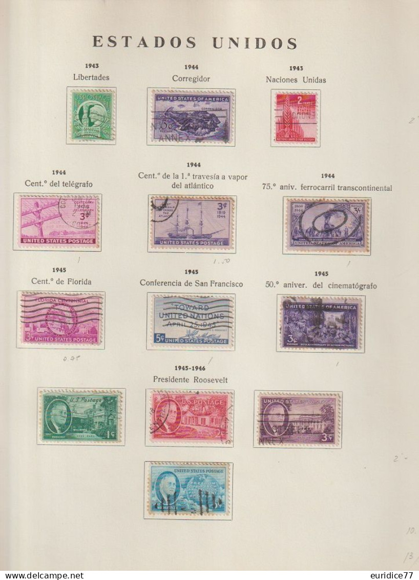 Estados Unidos United States USA - Coleccion 1851-1979 ALTO VALOR EN CATALOGO