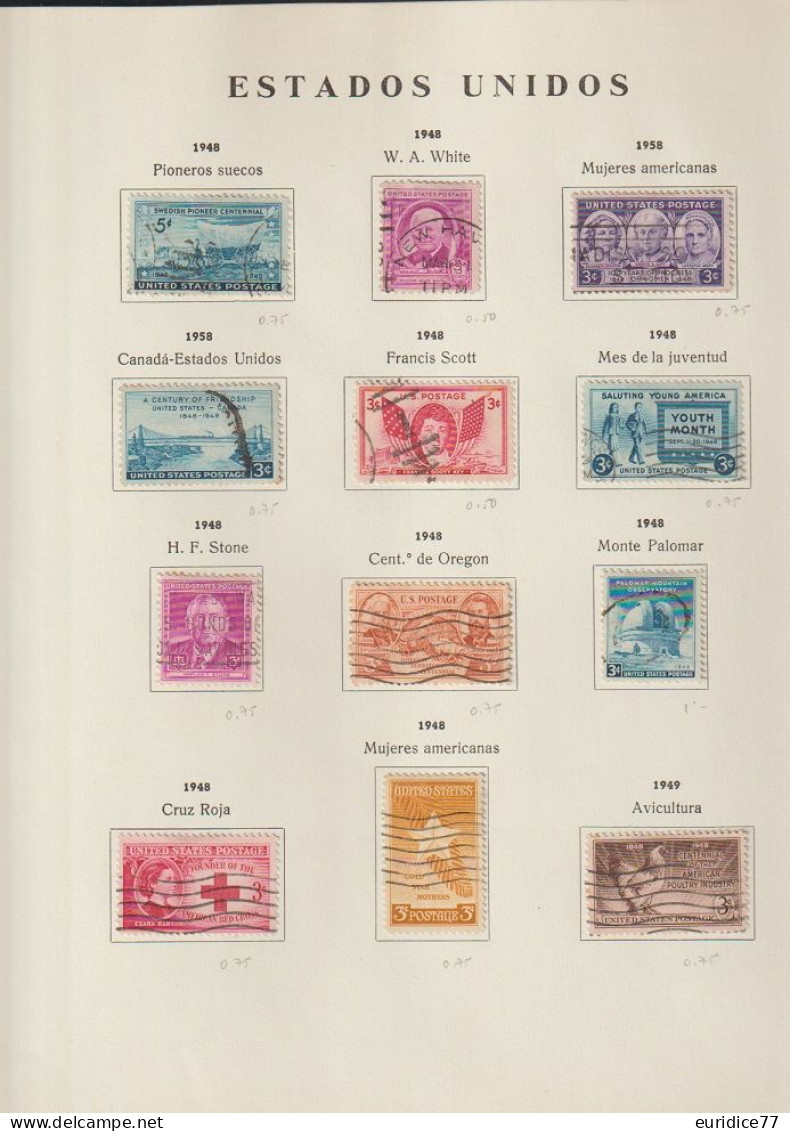 Estados Unidos United States USA - Coleccion 1851-1979 ALTO VALOR EN CATALOGO