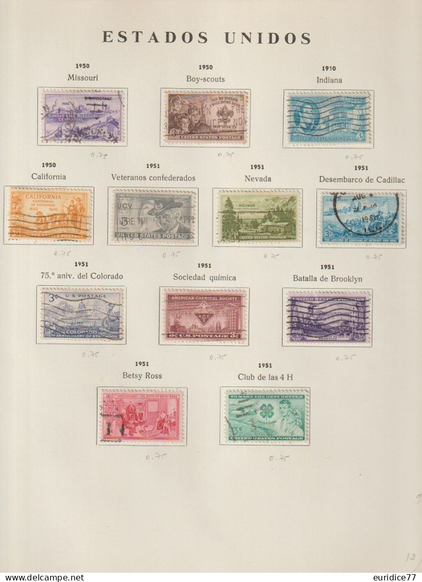 Estados Unidos United States USA - Coleccion 1851-1979 ALTO VALOR EN CATALOGO