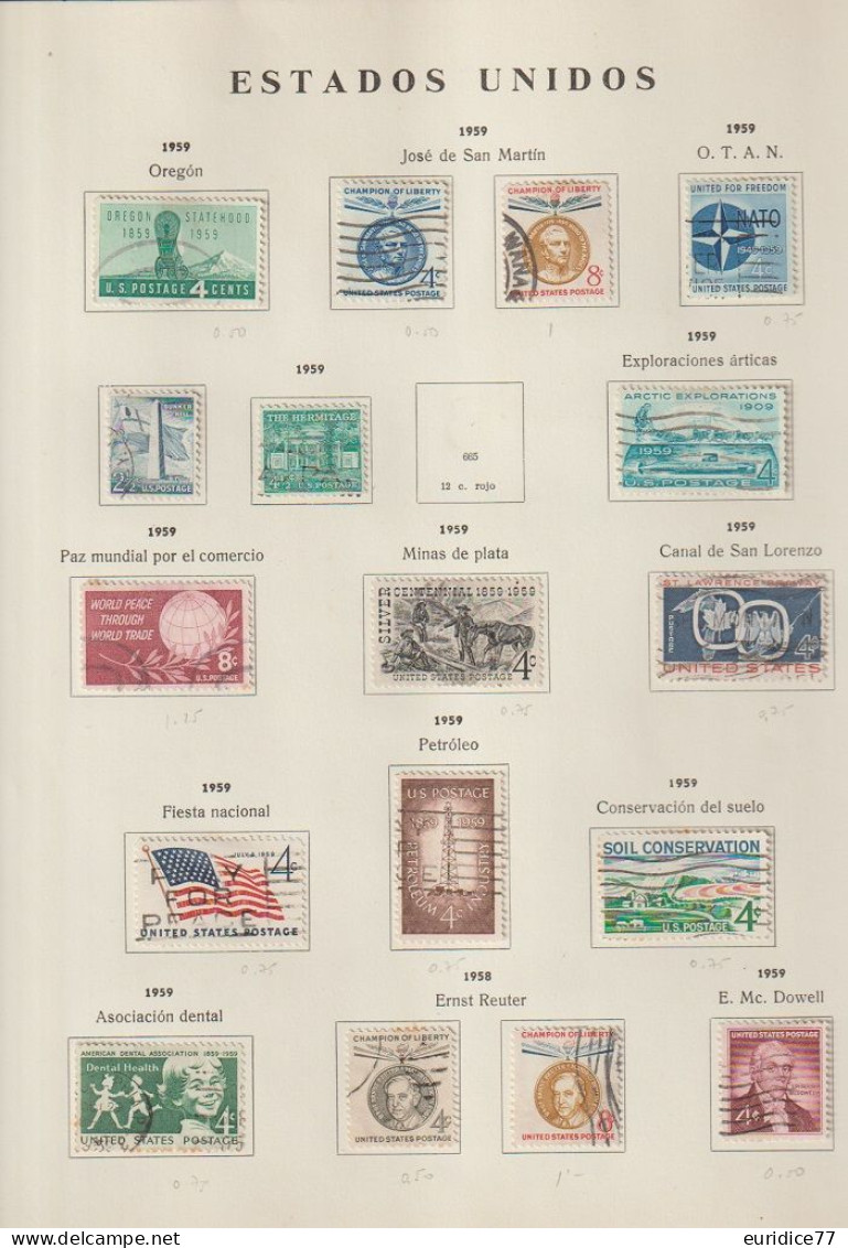 Estados Unidos United States USA - Coleccion 1851-1979 ALTO VALOR EN CATALOGO